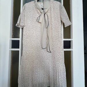 70/21 Polka Dot Pleated Mini Dress